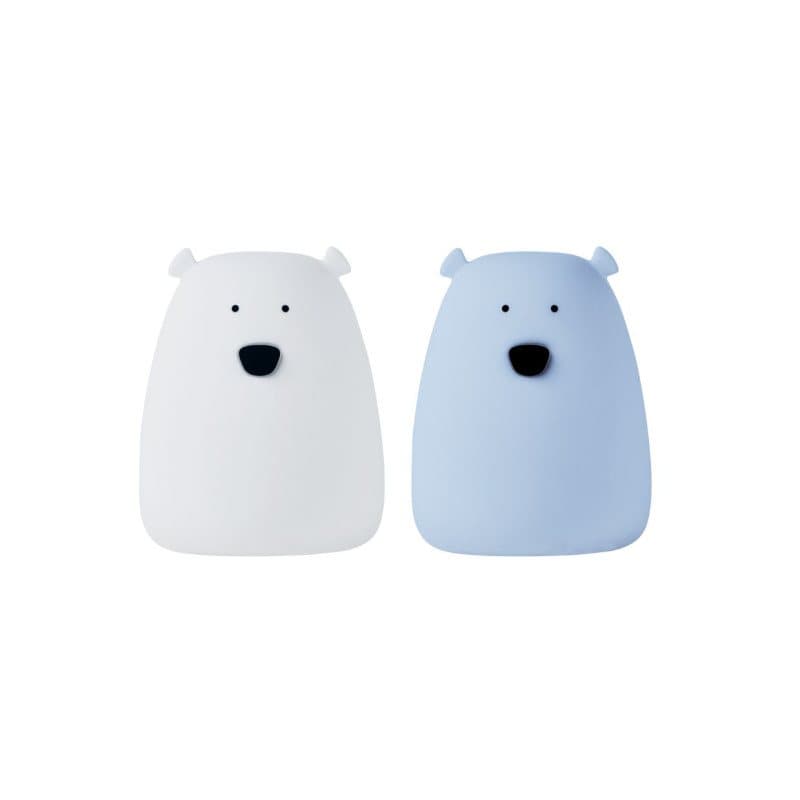 2 Pack - Mini Bear White & Blue USB-C