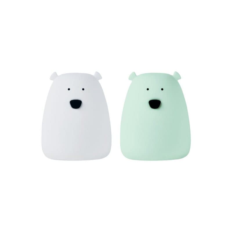 2 Pack - Mini Bear White & Green USB-C
