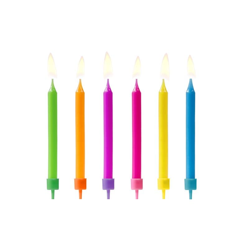 Birthday Candles Mixed 6pck