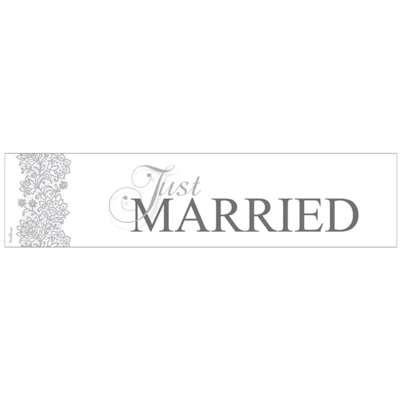 Just Married Number Plate Covers 10pck