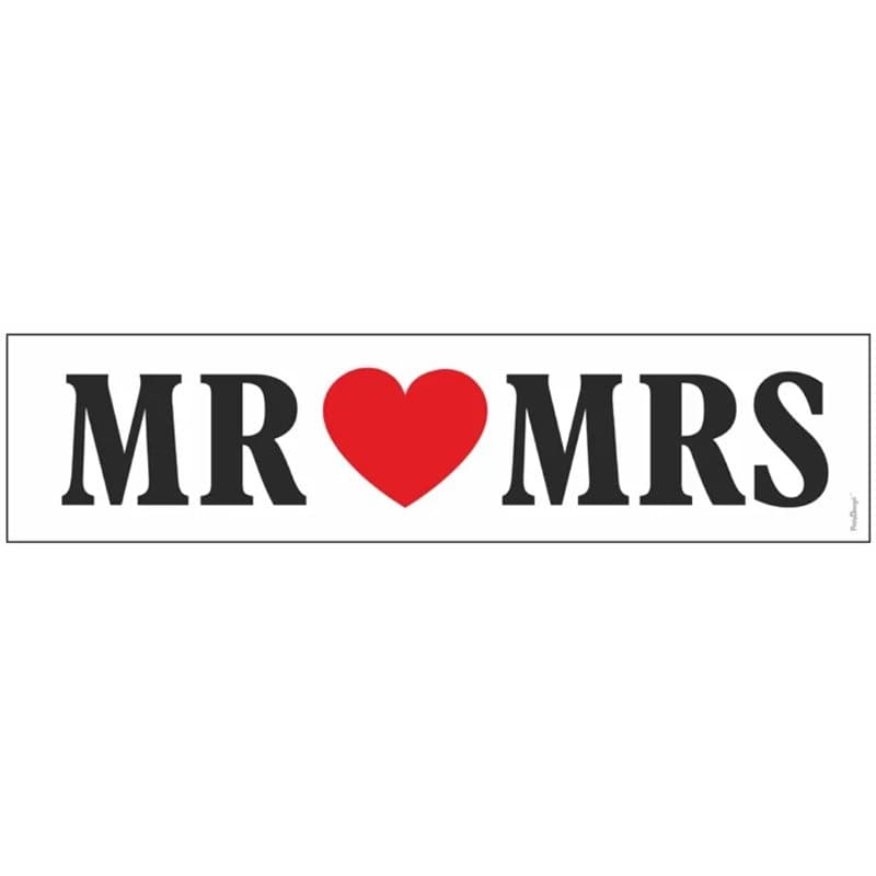 Mr & Mrs Number Plate Covers 10pck