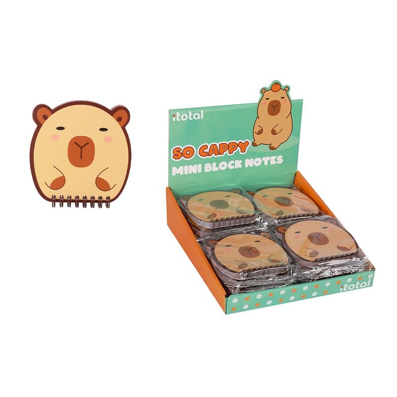 Notepad CAPYBARA - display 24 pcs