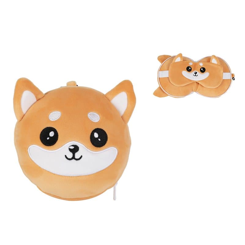 Pillow with Sleep Mask SHIBA