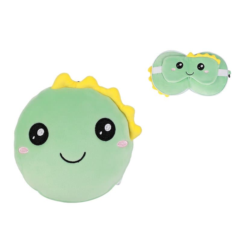 Pillow with Sleep Mask HELLO DINO