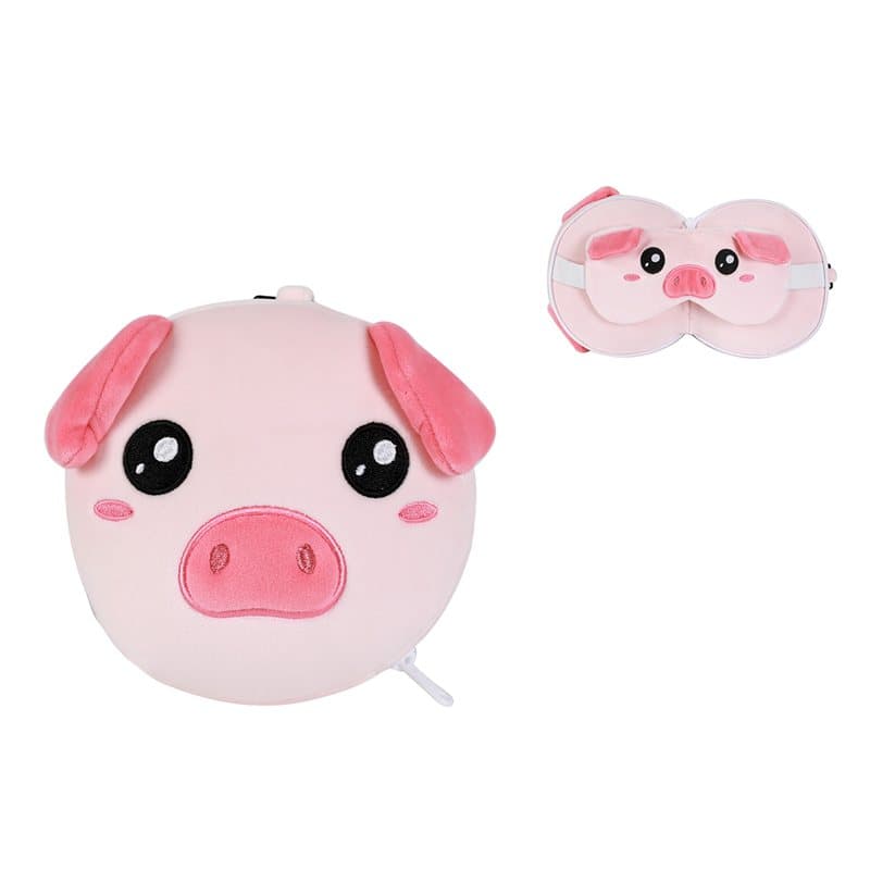 Pillow with Sleep Mask PIGGY