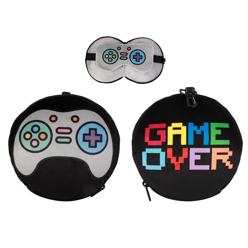 Pillow with Sleep Mask LET'S PLAY