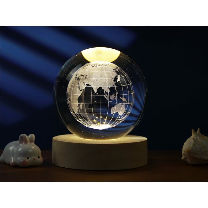 Crystal Ball Lamp medium Earth