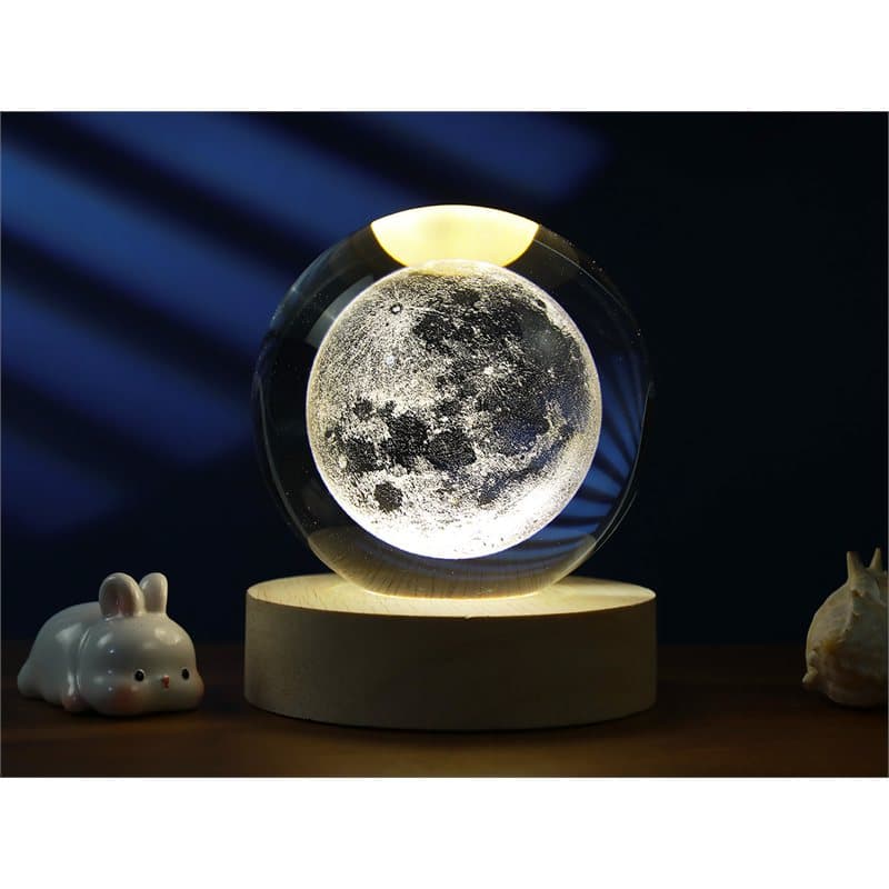 Crystal Ball Lamp medium Moon