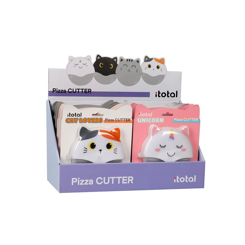 Assorted pizza cutters - display 12 pcs