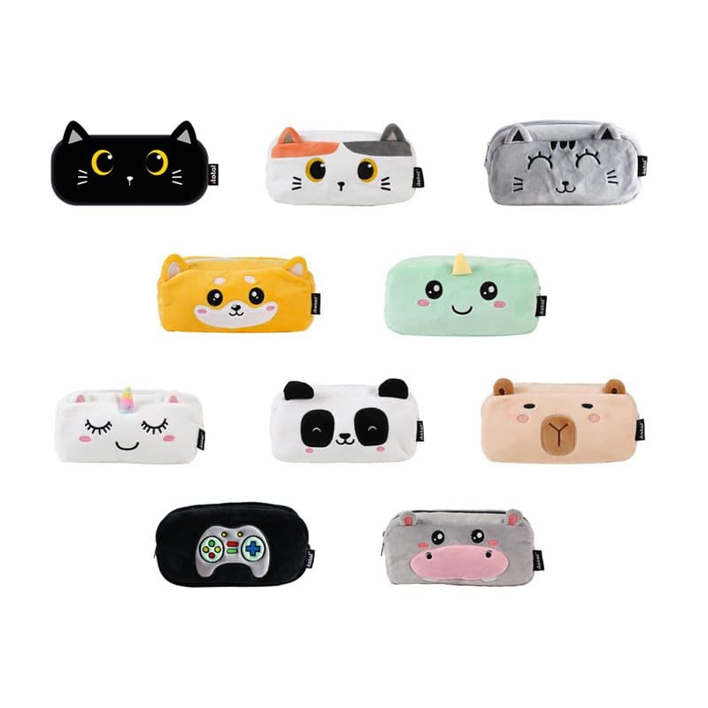 Assorted Plush Pencil Cases