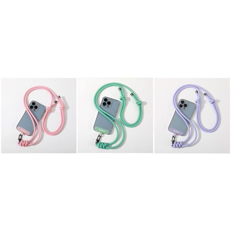 Assorted pastel phone lanyards 12 pcs