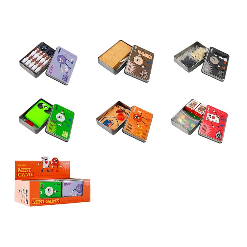 Assorted mini games - display 12 pcs