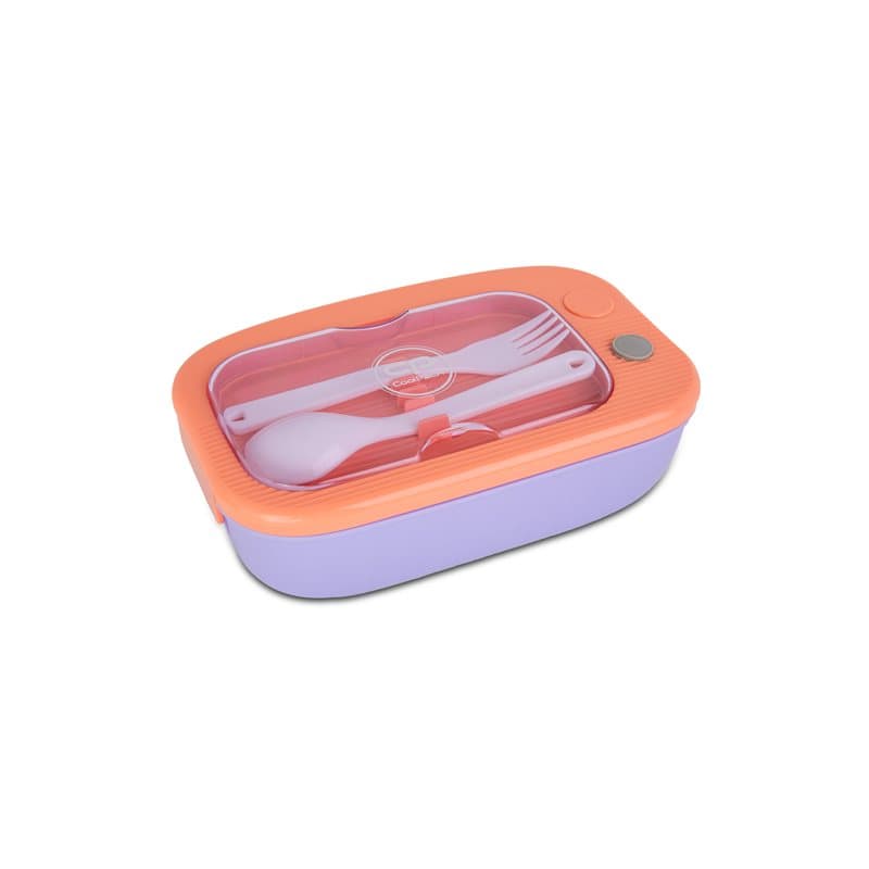 Lunch Box Mil 1100 Ml - Peach/Purple